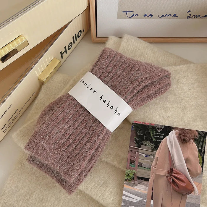 Winter Socks Women Cashmere Wool Thicken Warm Women Socks