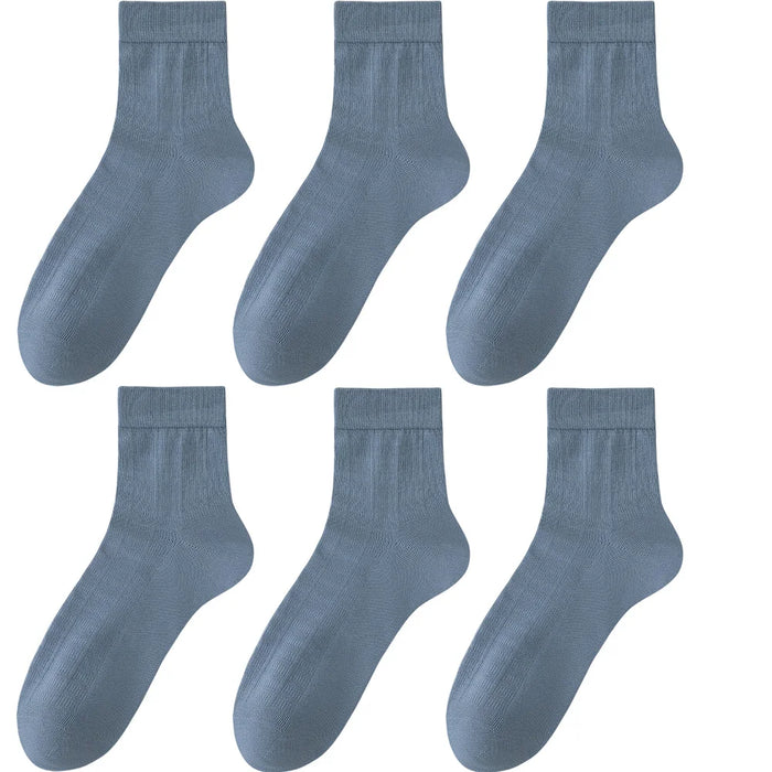 6 Pairs Men Summer Bamboo Fiber Socks