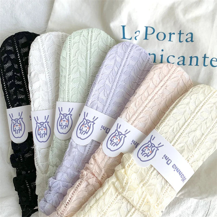 Summer Thin Hollow Breathable Loose Long Socks