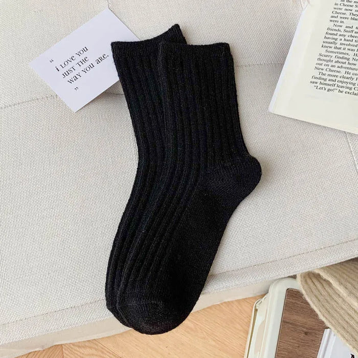 New Winter Fashion Solid Colour Socks