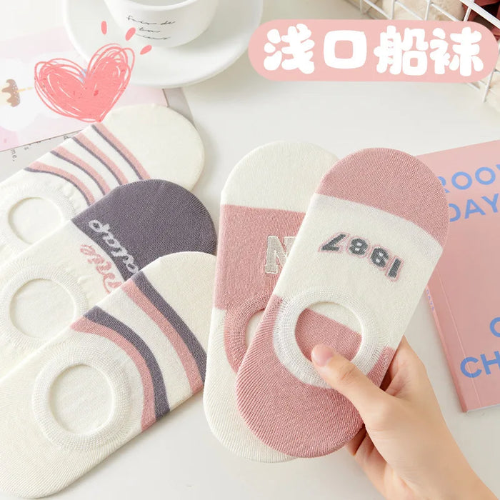 5 Pairs Women's Invisible Ankle Socks