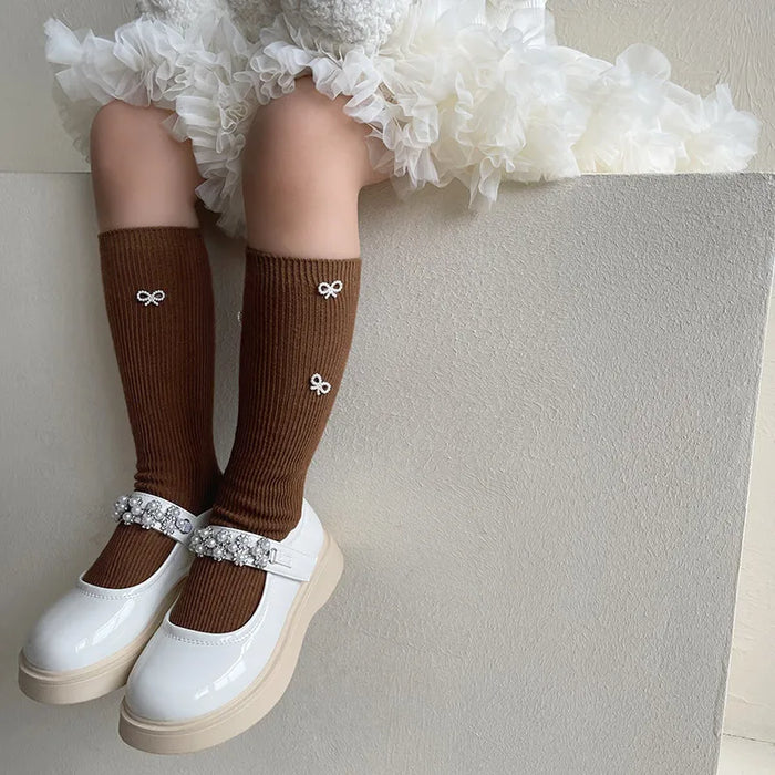 Bow Design Kids Simplicity Fashion  Socks