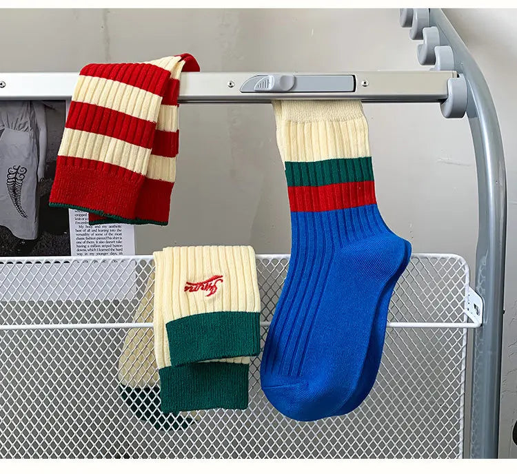 Various Stylish Cotton Medium Tube Design Socks