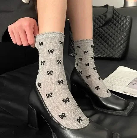 Bow Loose Long Socks