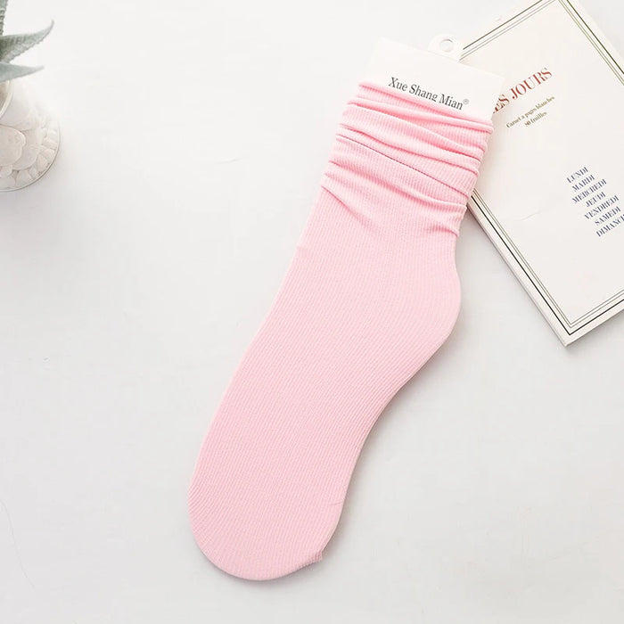 Ice Loose Calf Tube Sock Colorful Knee Nylon Socks