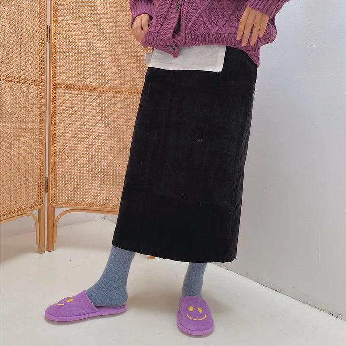 Rabbits Hair Women's Socks Solid Thermal Cashmere