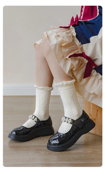 5 pairs / 1-12Y  Kids Lolita Fancy Socks