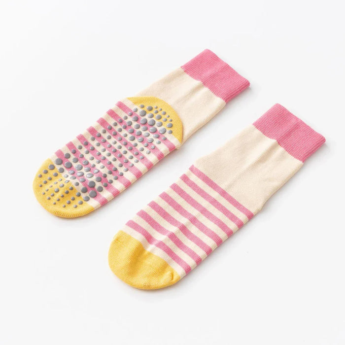 fashion-stripes-socks-for-women-yoga-pilates-fitness-socks-anti-slip-color-matching-aerobics-sport-tube-dancing-floor-socks