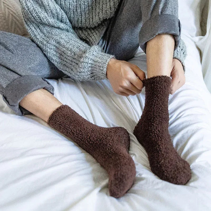 1/3pairs Men Coral Fleece Socks