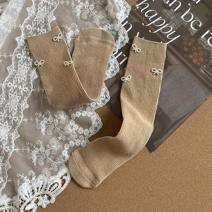 Bow Design Kids Simplicity Fashion  Socks