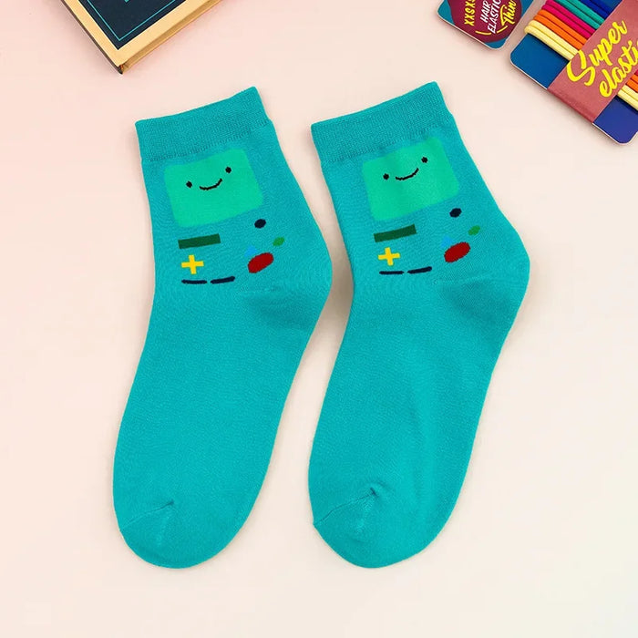 5 Pairs/Set Cartoon Patterned Women Socks