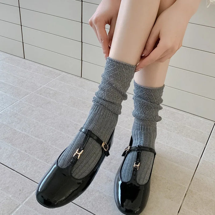 Ballet Wind Solid Color Stockings Socks