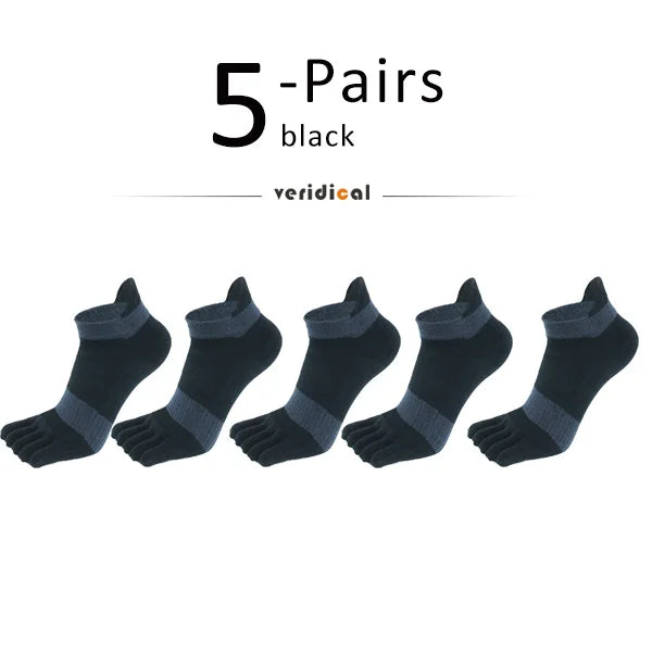 5 Pairs Five Finger Ankle Sport Socks