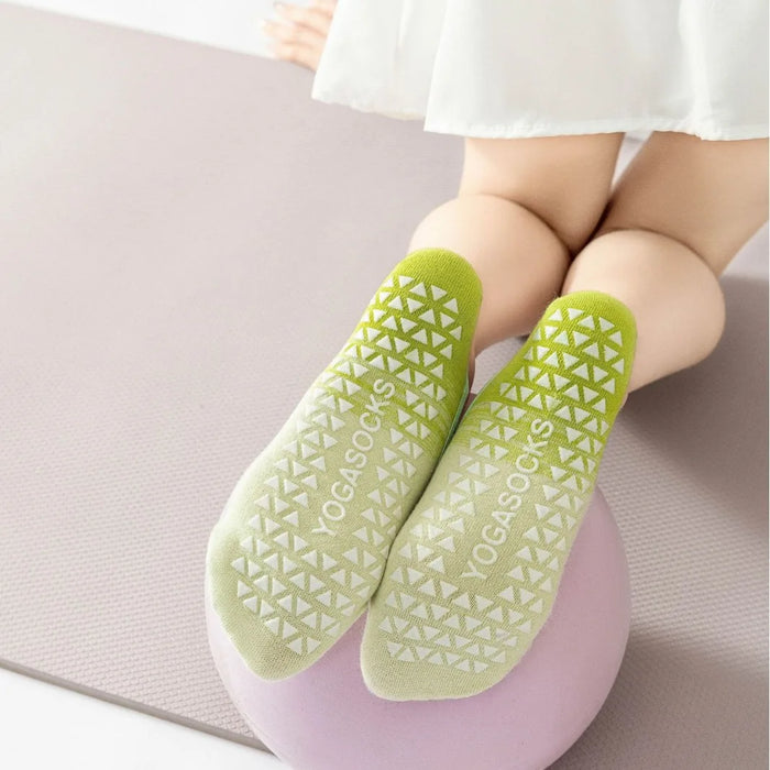 Yoga Socks Women Gradient Silicone Non-slip Pilates Grip No-show Sock