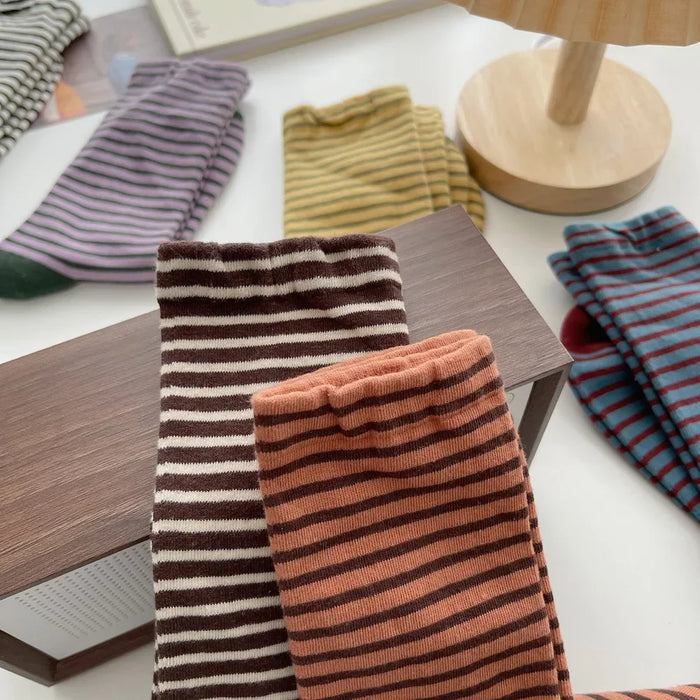Retro Striped Socks