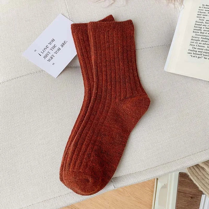 New Winter Fashion Solid Colour Socks