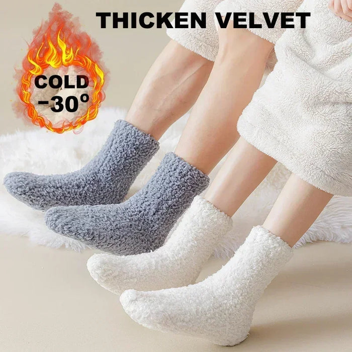3 Pairs Women/ Men Slipper Winter Couple Socks