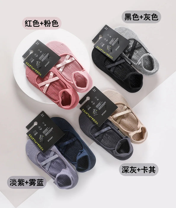 2-pairs-yoga-socks-cotton-breathable-sweat-absorbent-silicone-anti-slip-floor-socks-women-pilates-ballet-fitness-sports-sock-set