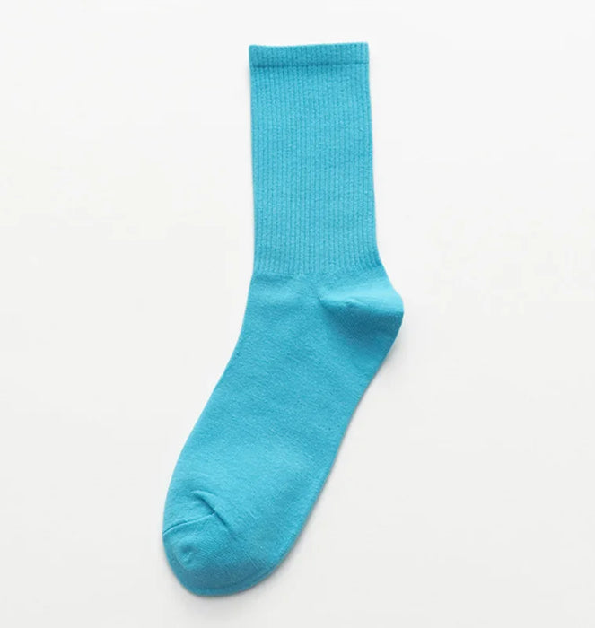 Colours Combed Cotton Skateboard  Unisex Sock