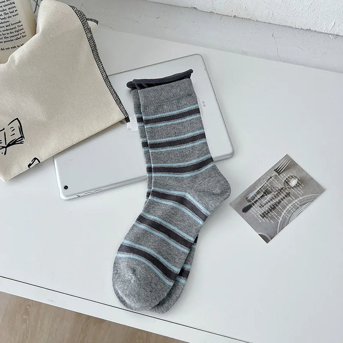 Various Stylish Cotton Medium Tube Design Socks