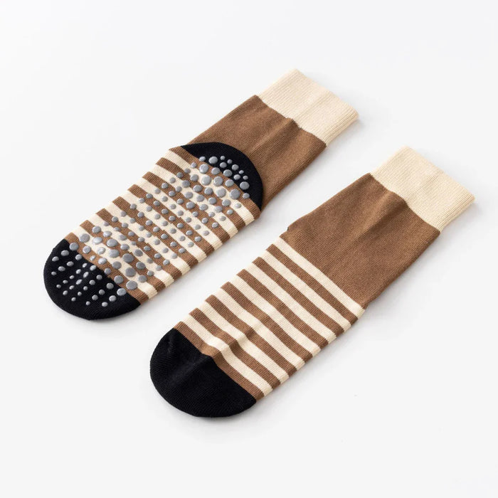 fashion-stripes-socks-for-women-yoga-pilates-fitness-socks-anti-slip-color-matching-aerobics-sport-tube-dancing-floor-socks