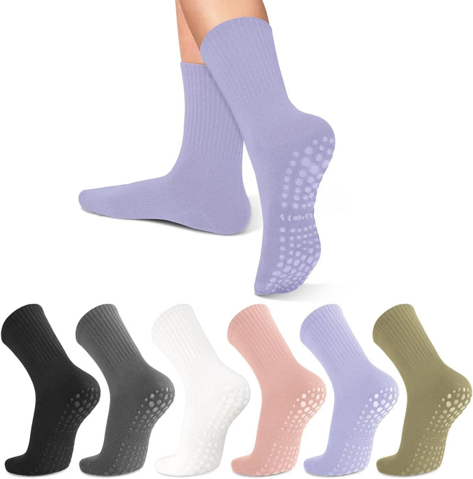 4-6 pairs of women's anti slip grip yoga Pilates ballet socks