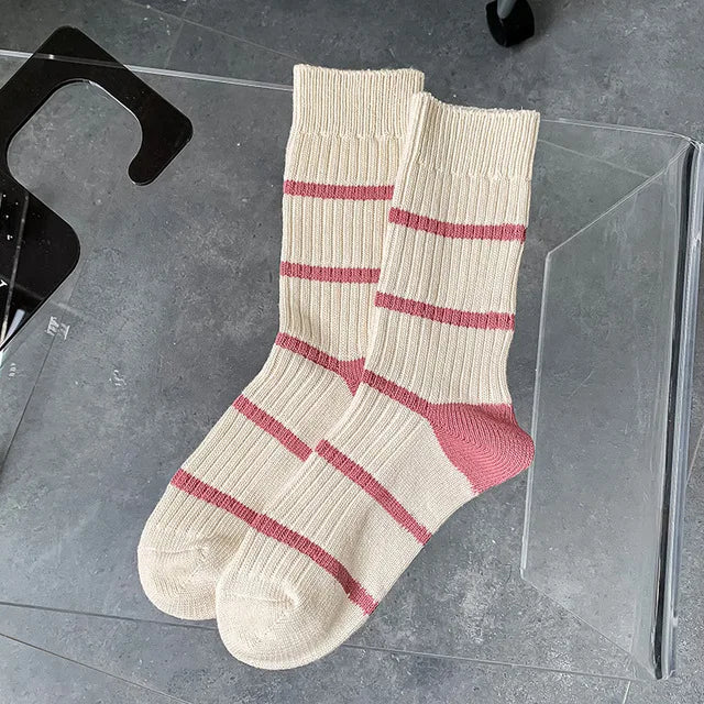 Various Stylish Cotton Medium Tube Design Socks