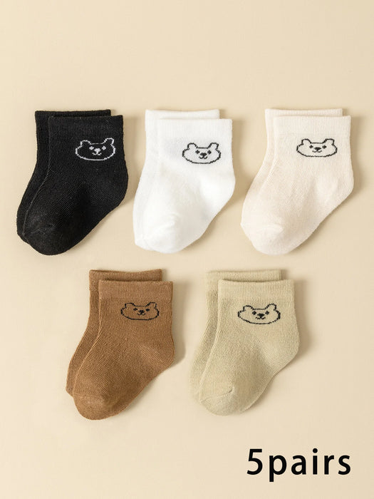 5Pairs Baby Socks Infant Cartoon  Socks For Daily