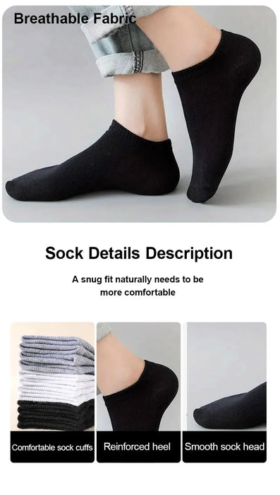 10-12-20-40-pairs-men-boat-socks-business-sport-sweat-absorption-mature-summer-autumn-solid-color-soft-non-pilling-ankle-socks