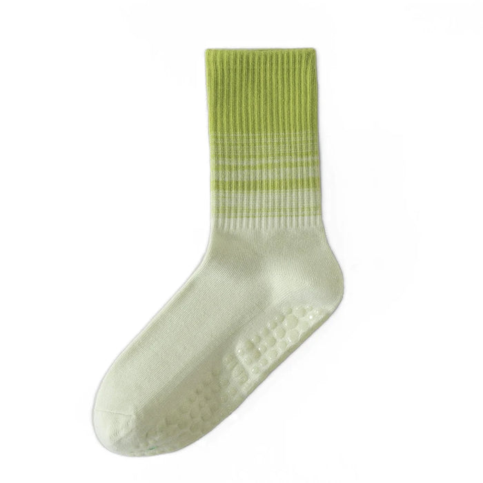 Pastel coloured anti slip yoga socks