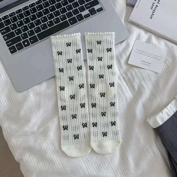 Bow Loose Long Socks