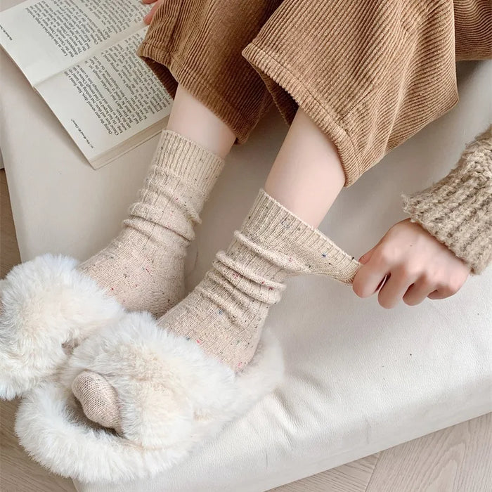 1-3-4-pairs-womens-wool-thick-socks-autumn-and-winter-striped-thick-warm-retro-coffee-womens-socks-mid-tube-socks