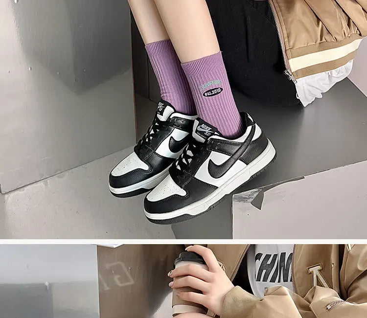 Embroidery Fashion Sports Women Socks Ins Designer