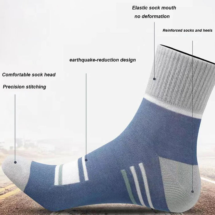 6Pairs Men Socks Breathable Cotton Sports