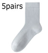 5-pairs-100-cotton-womens-socks-soft-casual-solid-color-middle-tube-socks-women-new-spring-high-quality-socks