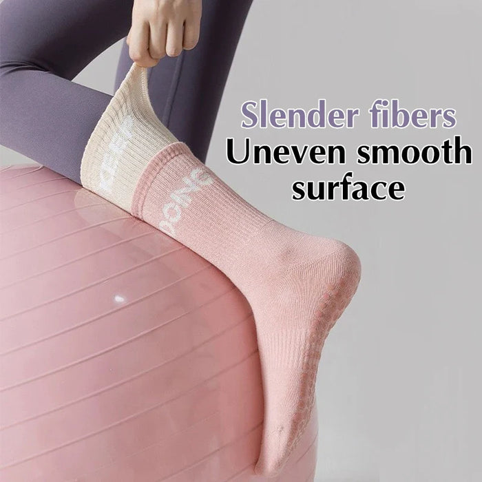 yoga-socks-womens-mid-calf-socks-fitness-sports-cotton-socks-long-tube-double-layer-socks-floor-non-slip-dance-socks