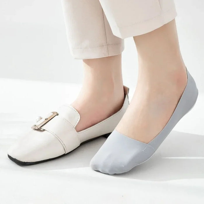 Summer Nylon Ice Silk Boat Socks Low Cut Ankle Silicone Non-slip Invisible