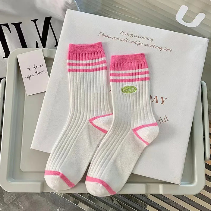 Various Stylish Cotton Medium Tube Design Socks