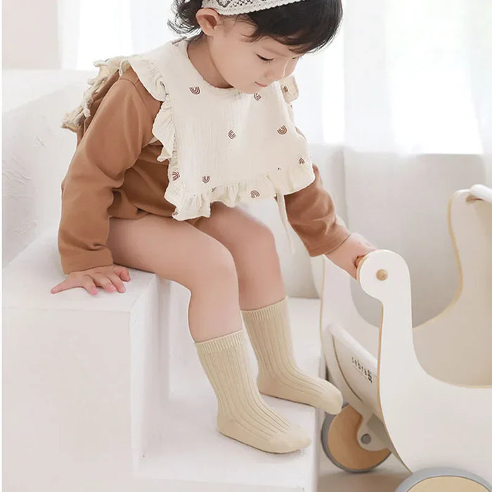5-pairs-lot-baby-socks-breathable-loose-south-korea-style-solid-color-kids-socks-middle-tube-cotton-socks-set-for-children