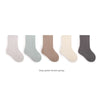 5-pairs-lot-baby-socks-breathable-loose-south-korea-style-solid-color-kids-socks-middle-tube-cotton-socks-set-for-children