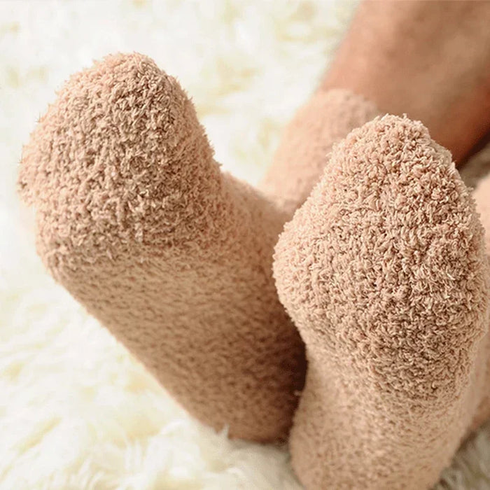 1/3pairs Men Coral Fleece Socks
