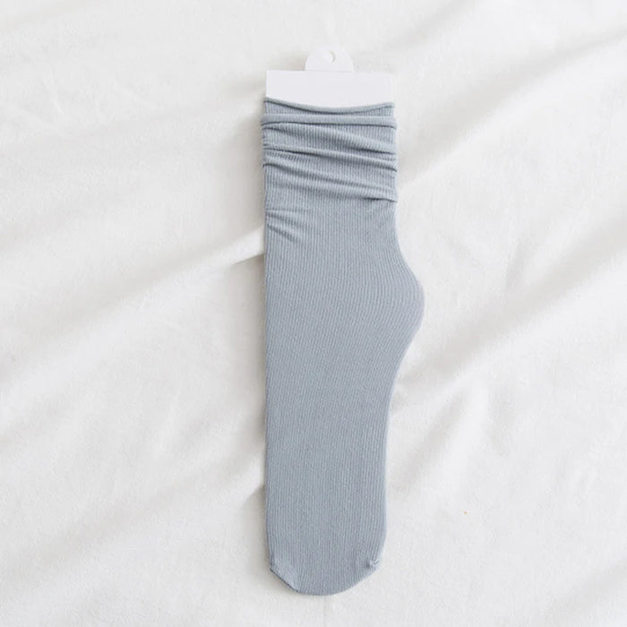 Ice Loose Calf Tube Sock Colorful Knee Nylon Socks