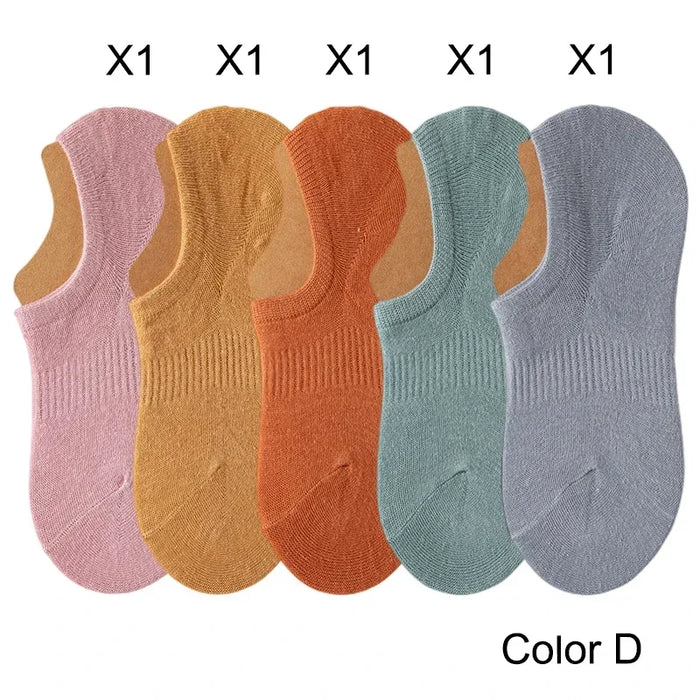 5 Pairs/  Invisible Low Cut Socks