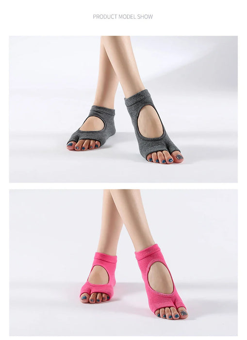 women-two-toes-yoga-socks-ballet-dance-half-fingers-sock-slippers-quick-dry-breathable-non-slip-silicone-sport-pilates-socks