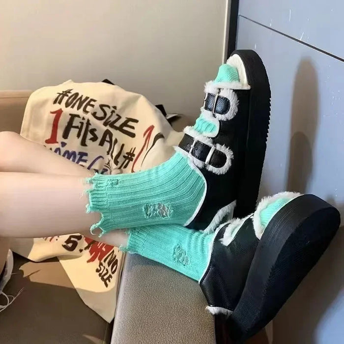 Women Ripped Socks
