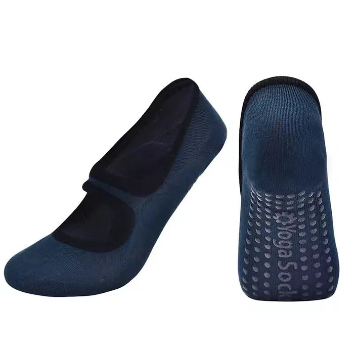 Multi Colored Plus Size Women's Yoga Socks