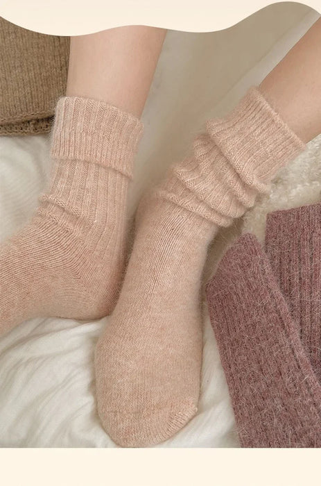 Winter Socks Women Cashmere Wool Thicken Warm Women Socks