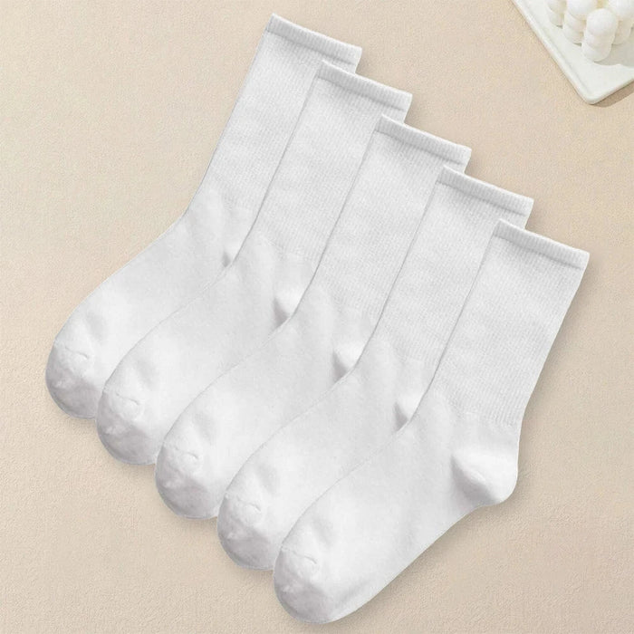 Women Solid Color Socks