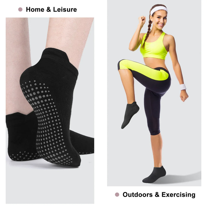 women-yoga-socks-sports-anti-slip-silicone-fitness-professional-training-running-pilates-protecting-heel-ear-short-socks-cotton