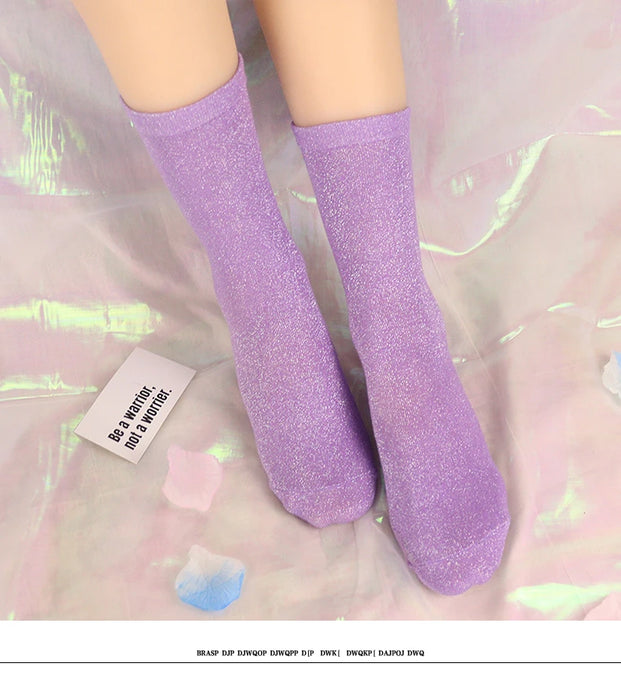 29 colours fashion shiny socks